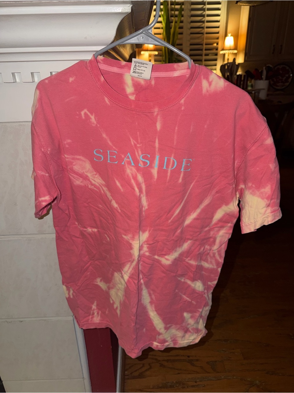 Comfort Colors Pink Tie-Dye "SEASIDE" Kids Tee